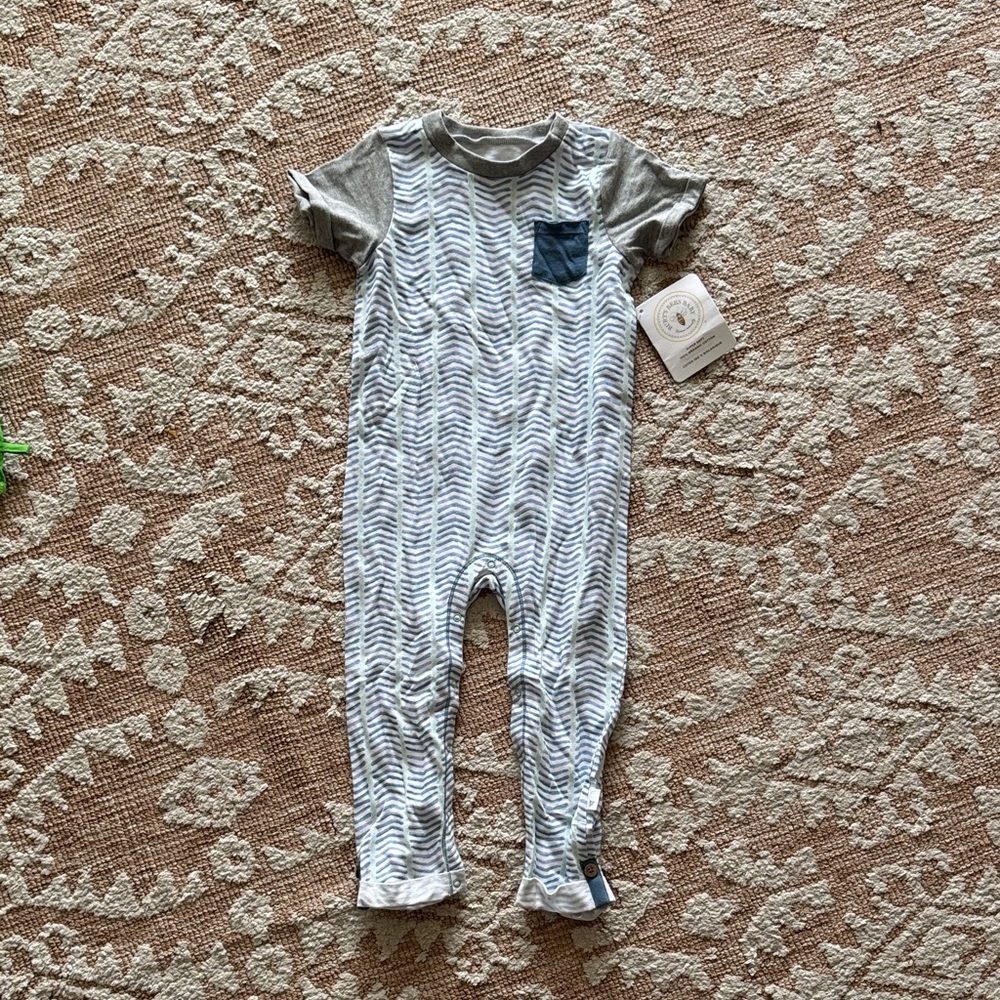 Burt's Bees 3T-4T button crotch jumpsuit